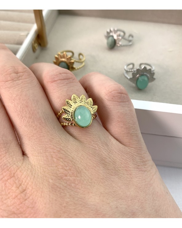 Bague en pierre naturelle - tendance année 2021