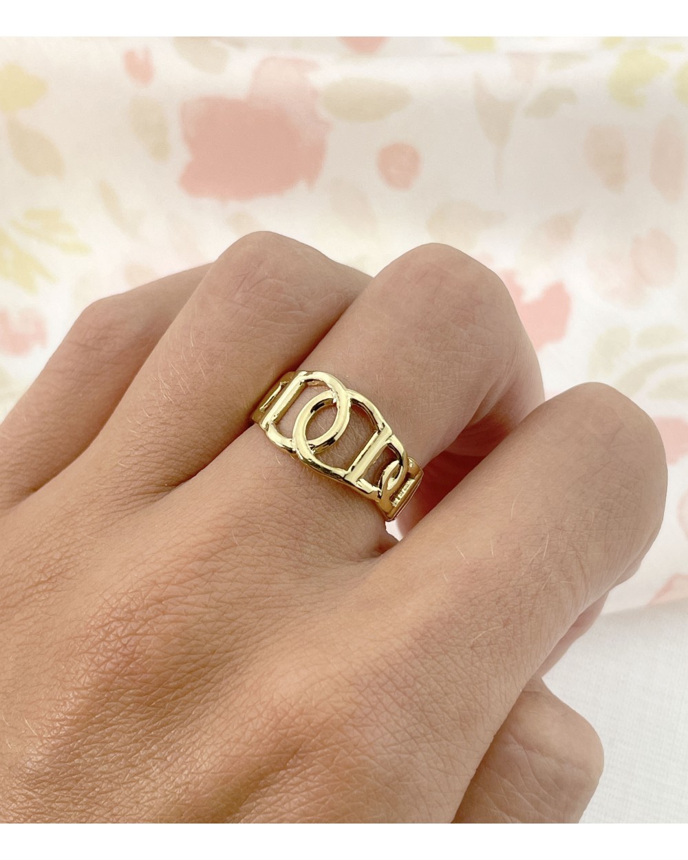 Bague Grelot Bague Acier Paloma Bijoux Bague Ouverte Ajustable - Acier Inoxydable 316L Anti-Allergique - Or 18K Ou Acier Naturel Bague Tendance Or Fin 18k Bague Pendentif