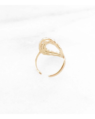 Bague ajustable en acier chirurgical - Paloma Bijoux