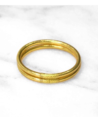 Bracelet bouddhiste - doré - argenté - cuivré - Champage -  tendance - mantra - printemps - été - bijoux -