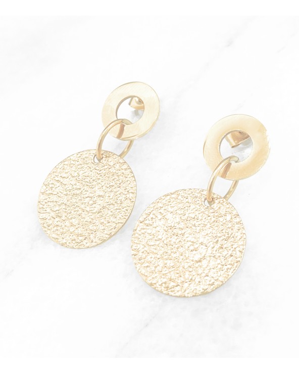 Boucles d'oreilles Oralia - Acier inoxydable doré à l'or fin