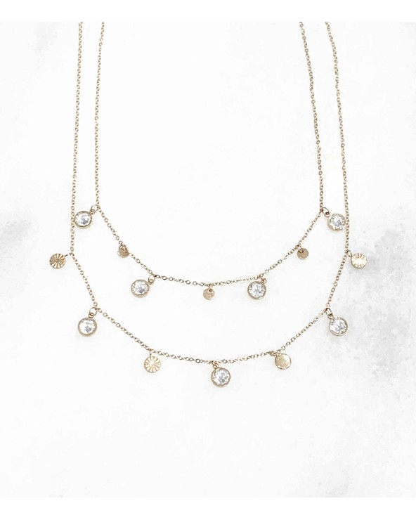 Collier Shanie en acier inoxydable blanc - Paloma Bijoux - 2022