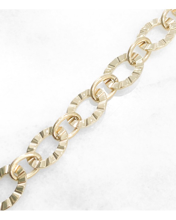 Bracelet Bérénice - Acier doré à l'or fin