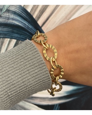 Bracelet Bérénice - Acier inoxydable doré à l'or fin