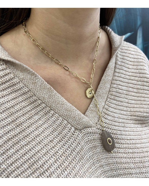 Collier Abisha en acier inoxydable - Paloma bijoux - 2022