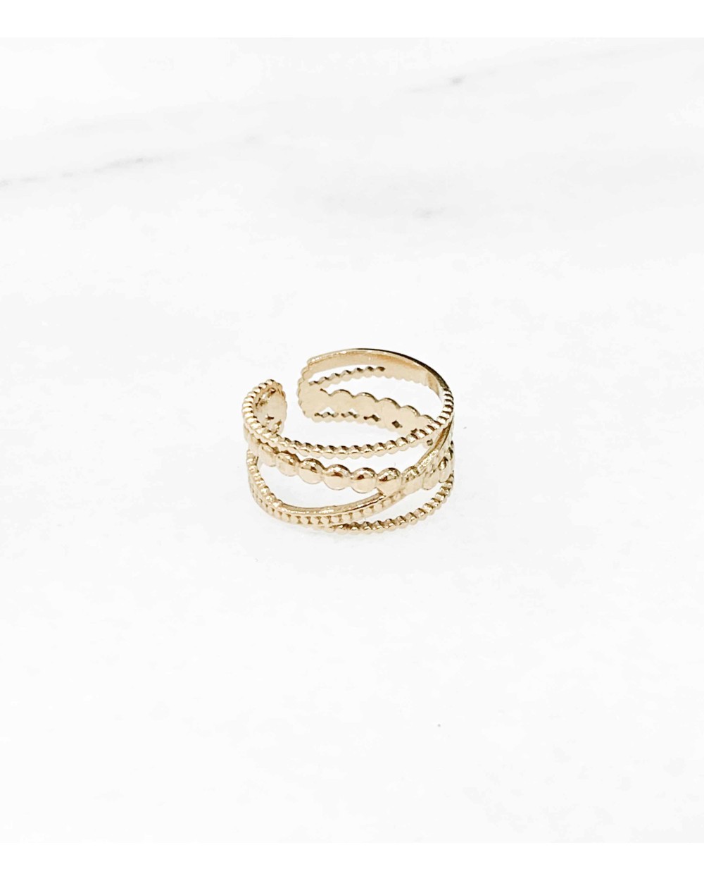 Bague Lucie en acier inoxydable - Paloma Bijoux - 2022