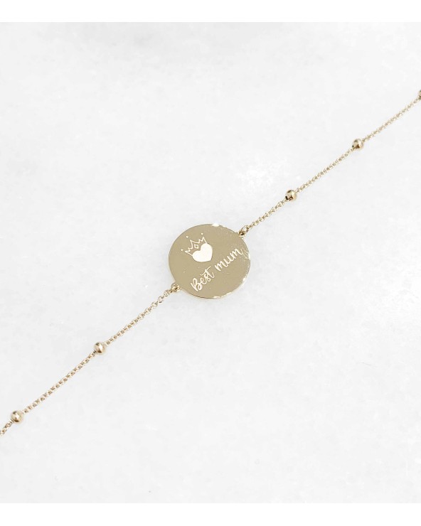 Bracelet best mum en acier inoxydable - Paloma Bijoux - 2022