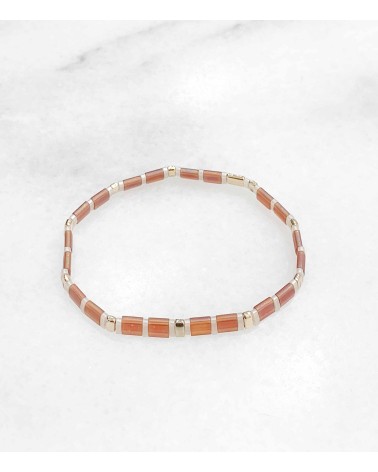 Bracelet Tila Miyuki orange - Paloma Bijoux - 2022