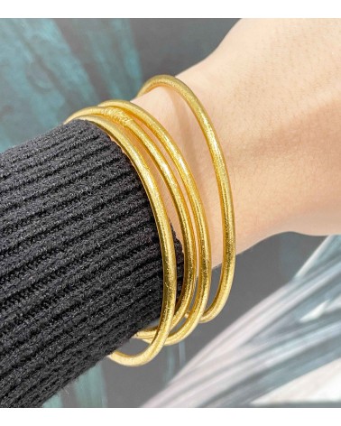 Bracelet bouddhiste - fin - doré - argenté - cuivré - Champage -  tendance - mantra - printemps - été - bijoux -