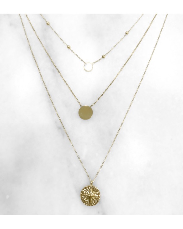 Collier Sana multi-rangs - Acier inoxydable - Paloma Bijoux