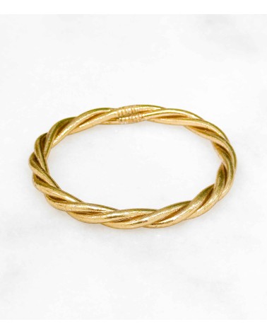 Bracelet bouddhiste - torsadé - fin - doré - argenté - cuivré - Champage -  tendance - printemps - été - bijoux -