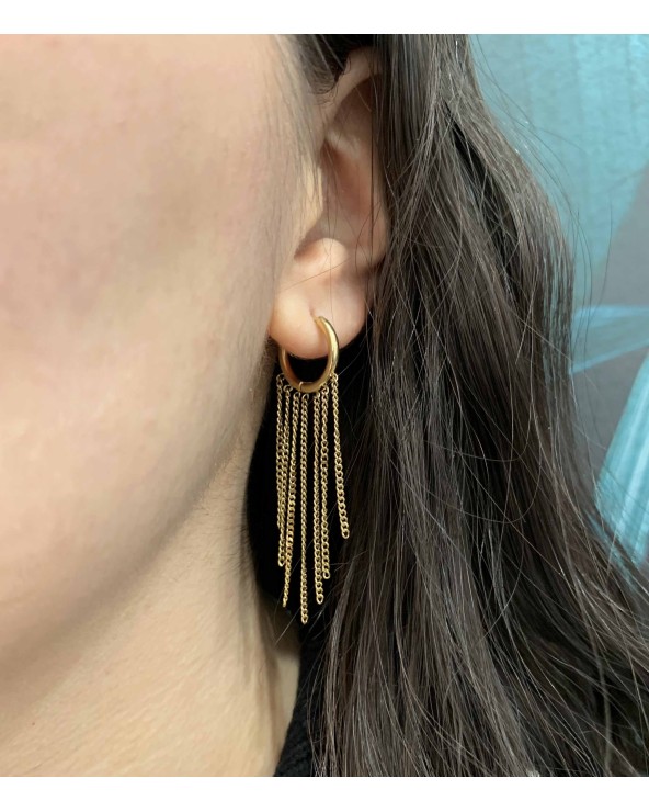 Boucles d'oreilles pendantes Noéline en acier inoxydable - Paloma Bijoux - 2023
