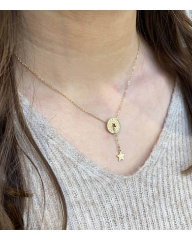 Collier en acier inoxydable avec pendentif étoile - Paloma Bijoux - 2023