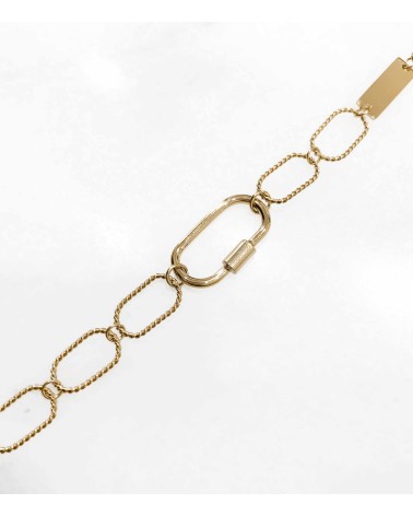 Bracelet maillons Teresa en acier inoxydable - Paloma Bijoux