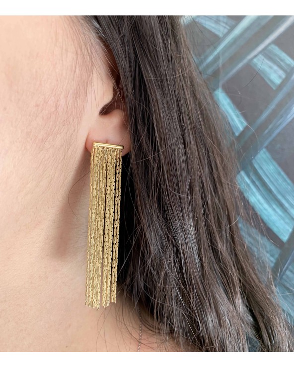 Boucles d'oreilles pendantes en acier inoxydable - Paloma Bijoux