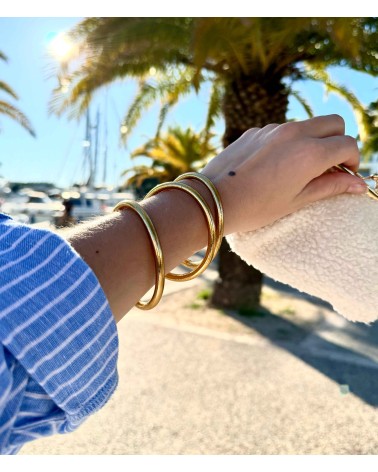 Bracelet bouddhiste - doré - argenté - cuivré - Champage -  tendance - mantra - printemps - été - bijoux -
