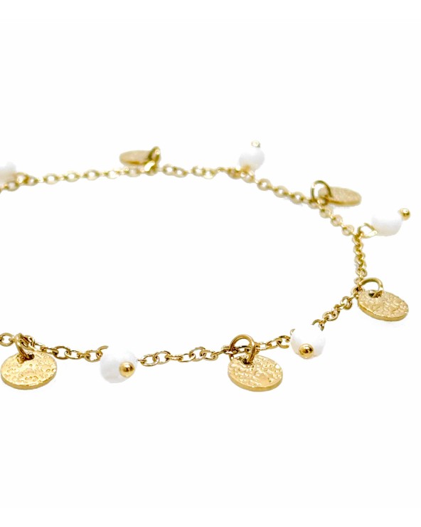 Bracelet de chevilles - acier inoxydable - bijoux femme tendance -Paloma Bijoux