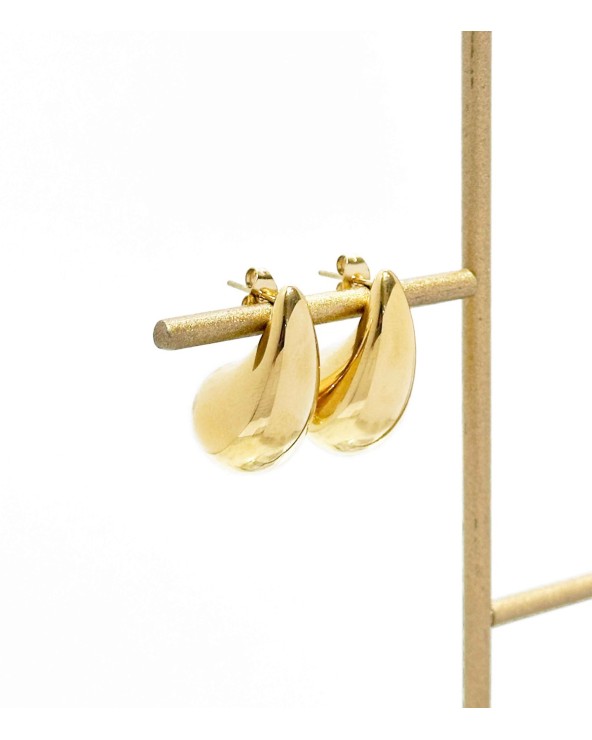 Boucles d'oreilles - gouttes - doré - acier inoxydable - pendantes - paloma bijoux