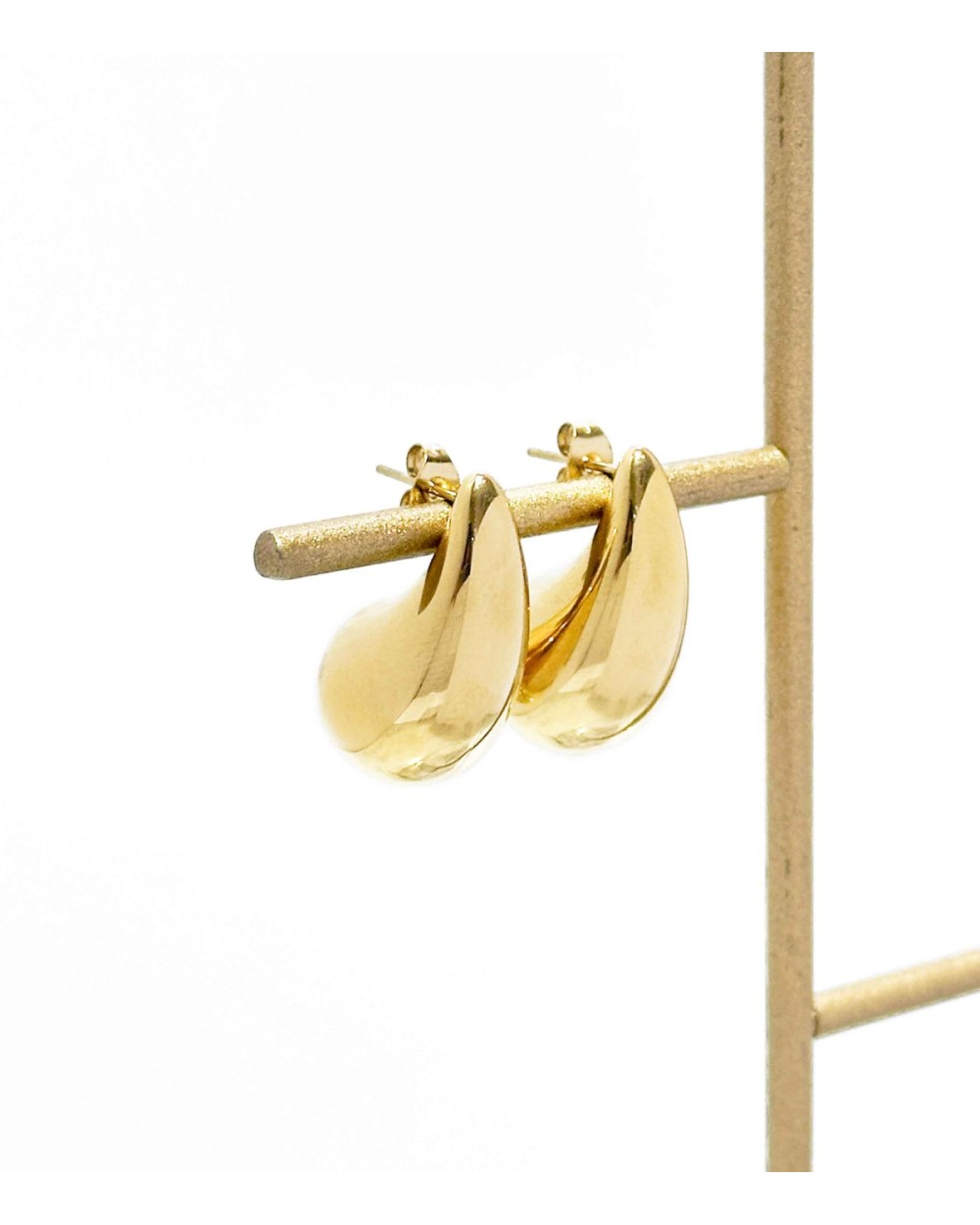 Boucles d'oreilles - gouttes - doré - acier inoxydable - pendantes - paloma bijoux