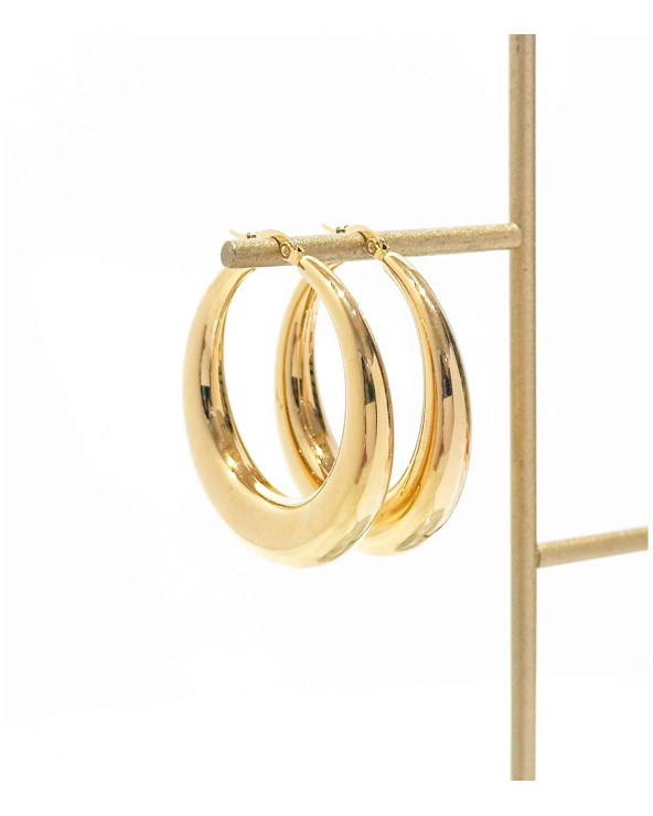 Boucles d'oreilles - créoles - large - imposante - acier inoxydable - été - rouille pas - plage - paloma bijoux