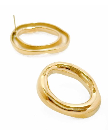 Boucles d'oreilles - rondes - large - imposante - acier inoxydable - été - rouille pas - plage - paloma bijoux