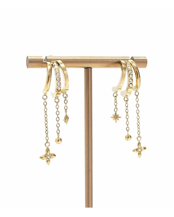 Boucles d'oreilles - créoles - pendantes - brille - larges - petites - paloma bijoux