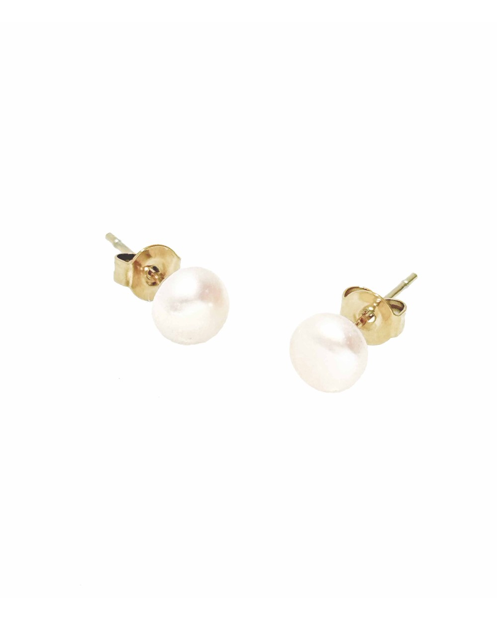 Boucles d'oreilles - doré - puce d'oreille - perle - puce - acier inoxydable  - paloma bijoux