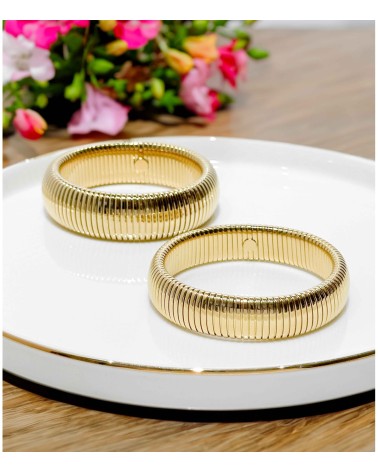 Bracelet - maille souple - jonc - élastique - accordéon - paloma bijoux