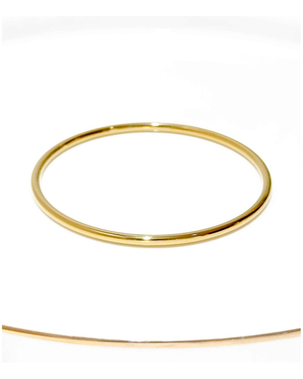 Bracelet - jonc - simple - doré - acier inoxydable - ne rouille pas - anneau - Paloma Bijoux