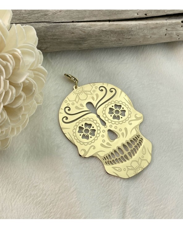 Pendentif tête de mort mexicaine